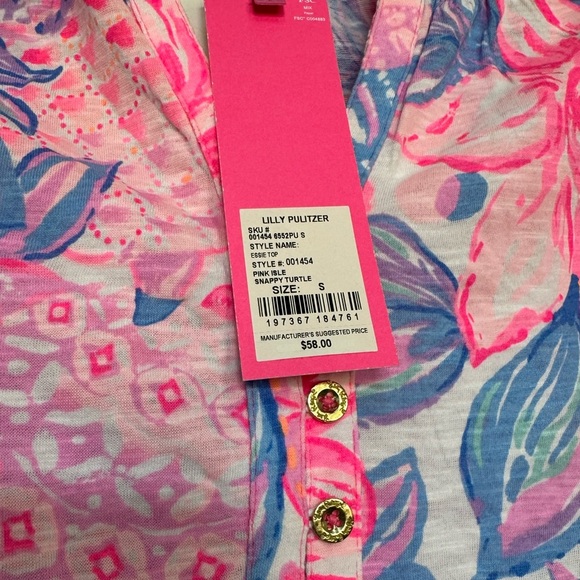 Women's Lilly Pulitzer Essie Tank Top size small NWT - Picture 3 of 6